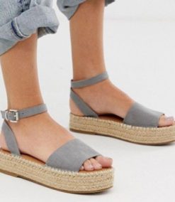Wedges Sandal Summer Espadrille for Women, Ankle Strap Open Toe Flatform Sandals