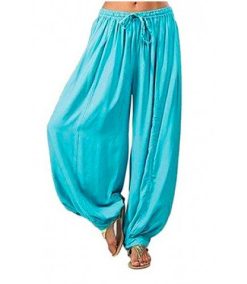 Women Loose Elastic Waist Harem Pants Yoga
