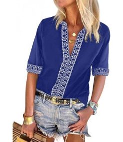 Boho Embroidered Print Short
