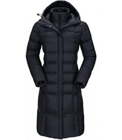 Women’s Down Coat Long Puffer Jacket Thickened Hooded Winter Parka