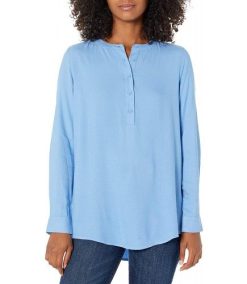 Women’s Long-Sleeve Woven Blouse