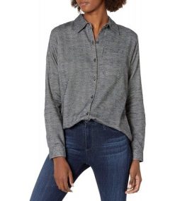 Women’s Long-Sleeve Plaid Flannel Shirt