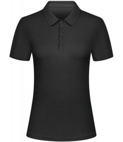 Women’s Golf Polo Shirt Breathable Dry Fit 4-Button Short Sleeve