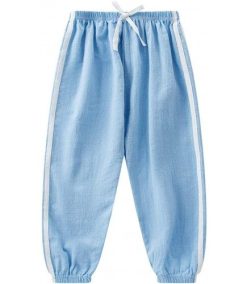 Baby Long Bloomers Slub Cotton Casual Pants Trousers for Boys Girls