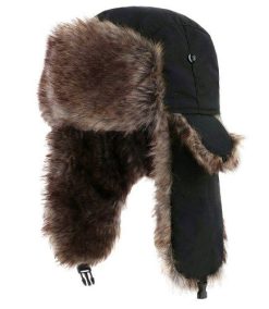 Fur Earflap Winter Skiing Warm Hat Windproof