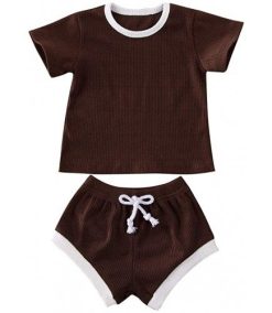 T-Shirt Tops with Pants Set 2Pcs Outfit