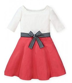 Girls’ 3/4 Sleeve Lightweight Skater Dress