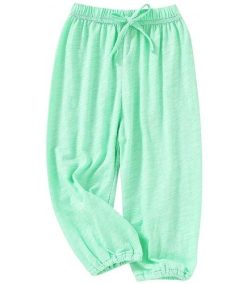 Baby Boys Girls Soft Slub Cotton Long Bloomers Harem Pants