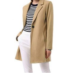One Button Trench Coat