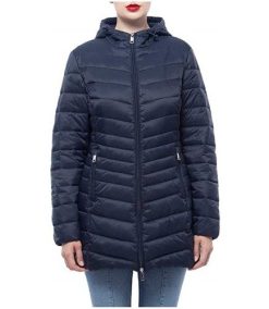 Women’s Lightweight Packable Water-Resistant Hooded Puffer Jacket Long Coat