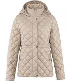 Women’s Short Diamond Quilted Lightweight Down Coat with Hood