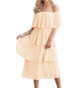 Women’s Off The Shoulder Ruffles Dress