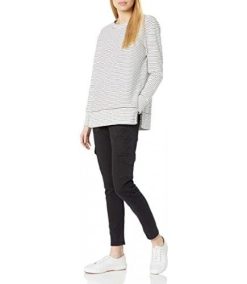 Daily Ritual Women’s Terry Cotton and Modal Pullover with Side Cutouts