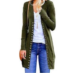 Women Button Down Long Sleeves Outwear