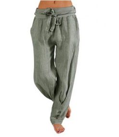 Hot Plus Size Casual Loose Harem Buttons