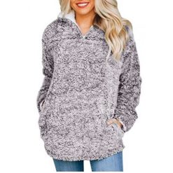 Long Sleeve 1/4 Zipper Winter Oversized Outwear